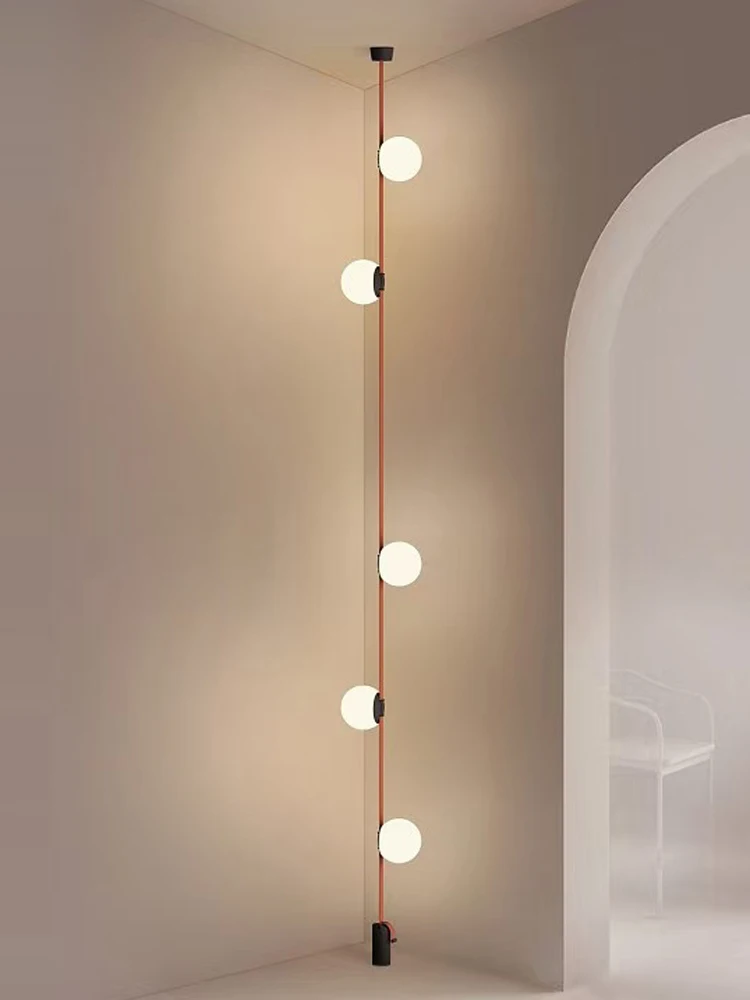 Dimmable Led Home Deco Diy Textile Belt Glass Bubble Hanging Lamps Pendant Light Suspension Luminaire