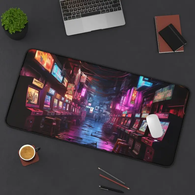 

Vintage Street Mouse Pad, Non-Slip Waterproof Gaming Mouse Pad, Game Desk Decorative Mat, Perfect Gift for Stationery Lovers