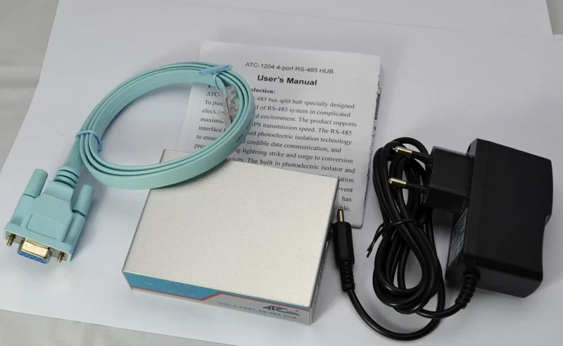 محور سبليت للحافلة الصناعية ذات 4 منافذ RS-485 مع إنذار للخطأ الصافي (ATC-1204)