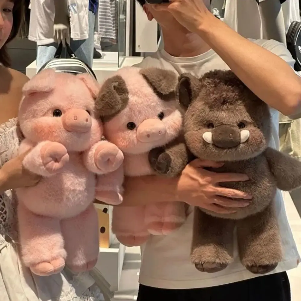 Creativo morbido maiale farcito animale peluche cuscino supporto emotivo 17,7 pollici peluche simpatico cuscino di peluche regalo