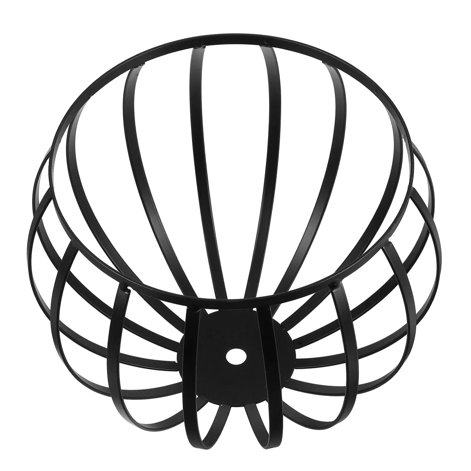 Durable E27 Iron Lamp Shade 10mm Hole Pumpkin Shape Metal Mesh for Living Room Bedroom Dining Area Lighting Decor