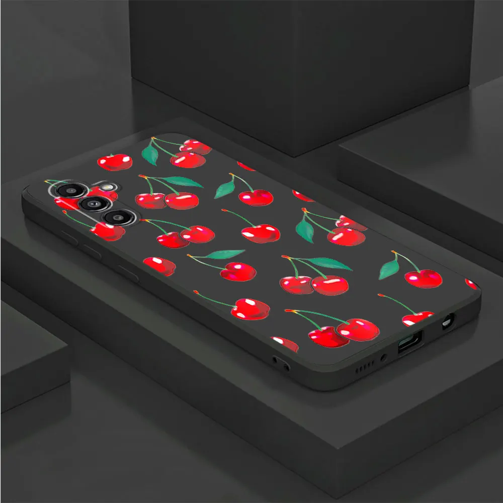 Fruits Pink Cherry Case for Samsung Galaxy A34 A33 A72 A12 A14 A53 A23 A24 A42 A32 A22 A54 A13 A73 A11 A21s A52 Cover