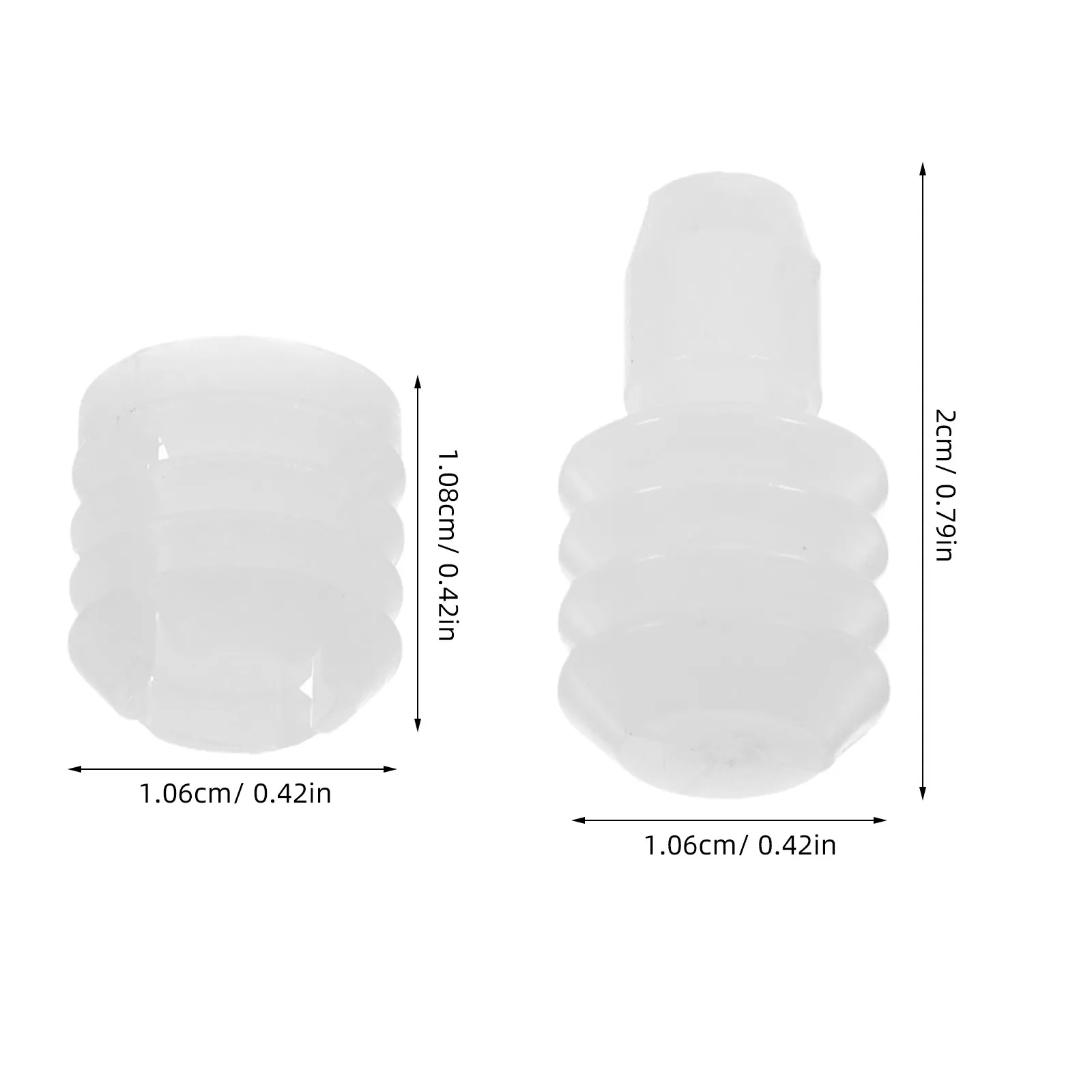 20Pcs Cabinet Hardware Accessories Long-Lasting Furniture Insert Nuts Pre-Inserted Dowel Connectors for Furniture Assembly Hinge