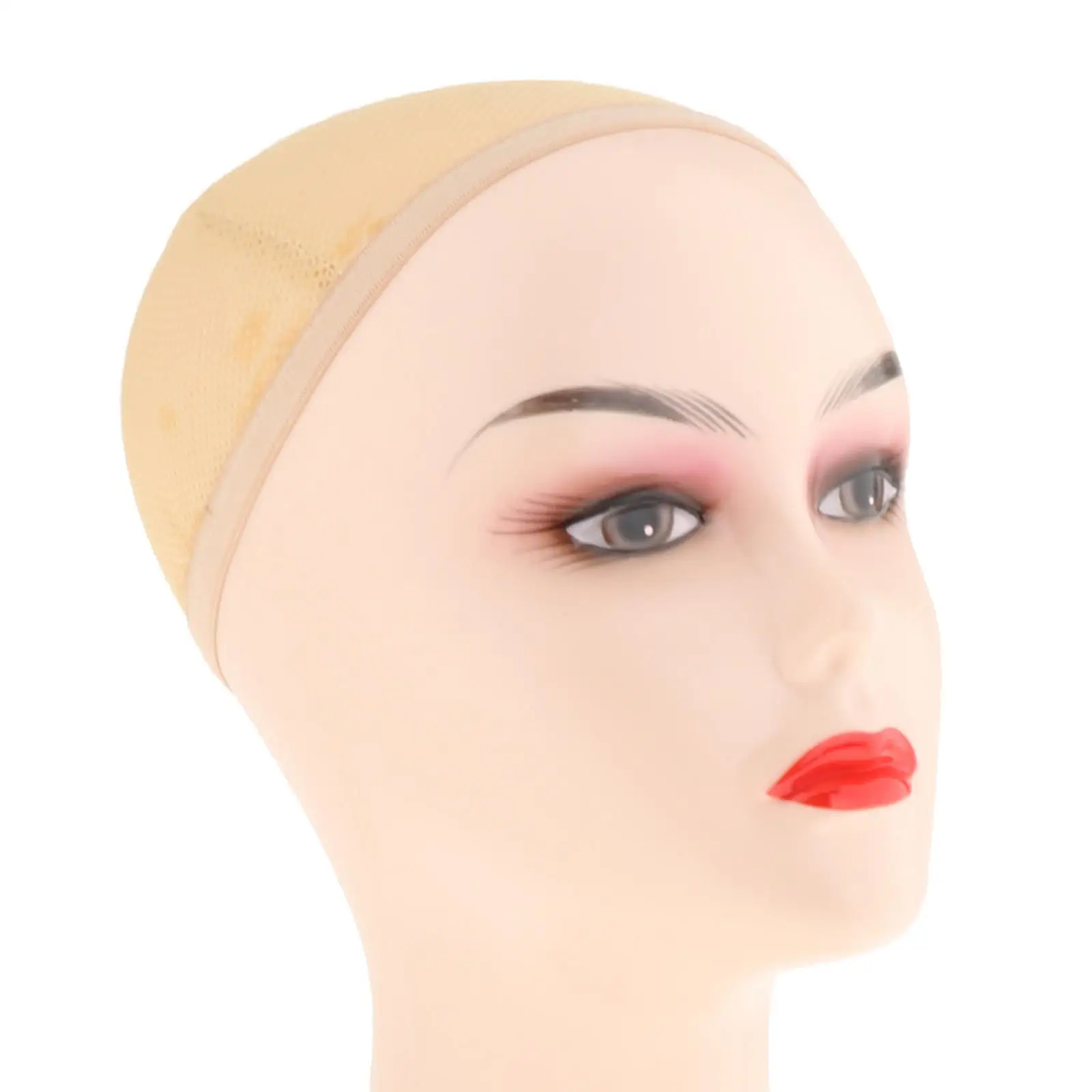 Testa di manichino femminile con cappuccio in rete Altezza 48 cm Accessori leggeri multiuso per negozio Mall