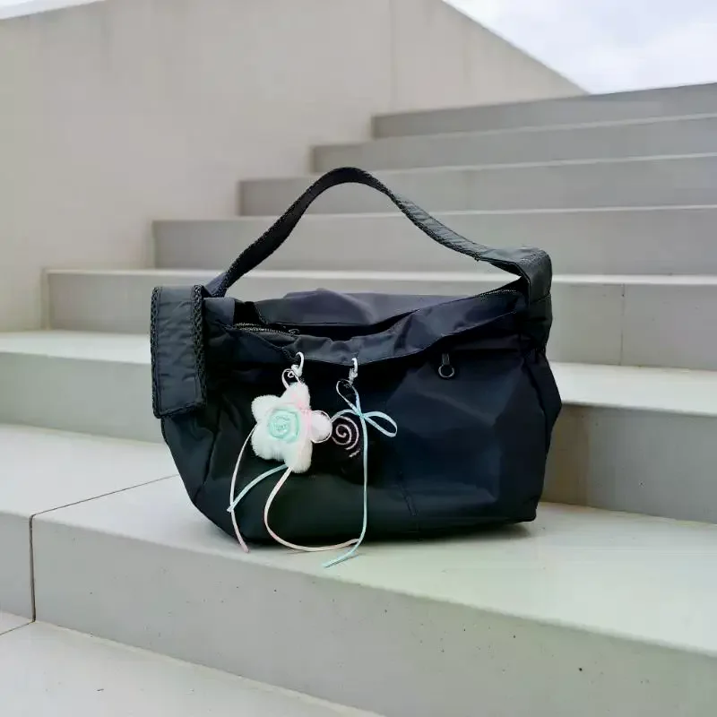 INS Style Ribbon Bow Star Fish Board Plush Pendant Keychain Kawaii Backpack Hanging Ornament Decoration Accessories Gifts