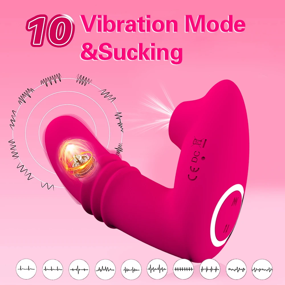 Wearable Sex Toy Clit Sucker Vibrator Dildo Female Masturbator G Spot Massager 10 Modes Vibrating Panties for Couple Adults 18