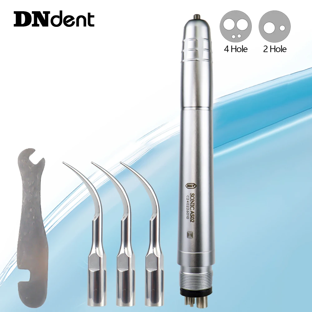 Dental Pneumatic Air cavitron Scaler handpiece with 3Tips Perio Scaling Teeth cleaner 2hole 4hole dentistry dentist tools