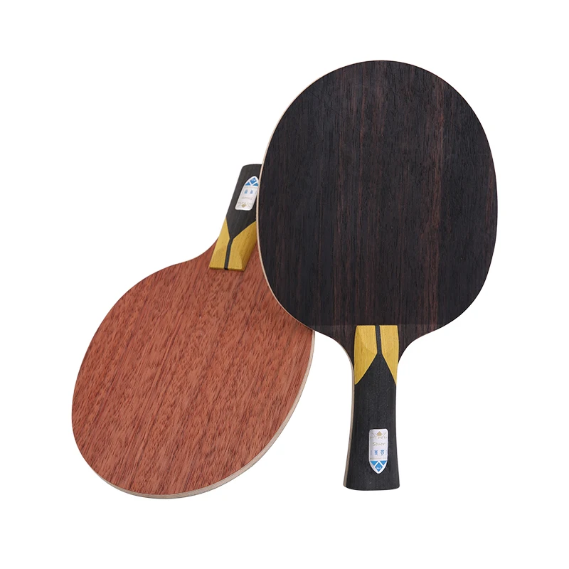 Stuor-Ebony e Rose Wood Raquete De Tênis De Mesa, Carbono Dourado, Interno Embutido, Lâmina De Ping Pong, Ataque Rápido, Alta Elasticidade, Nova