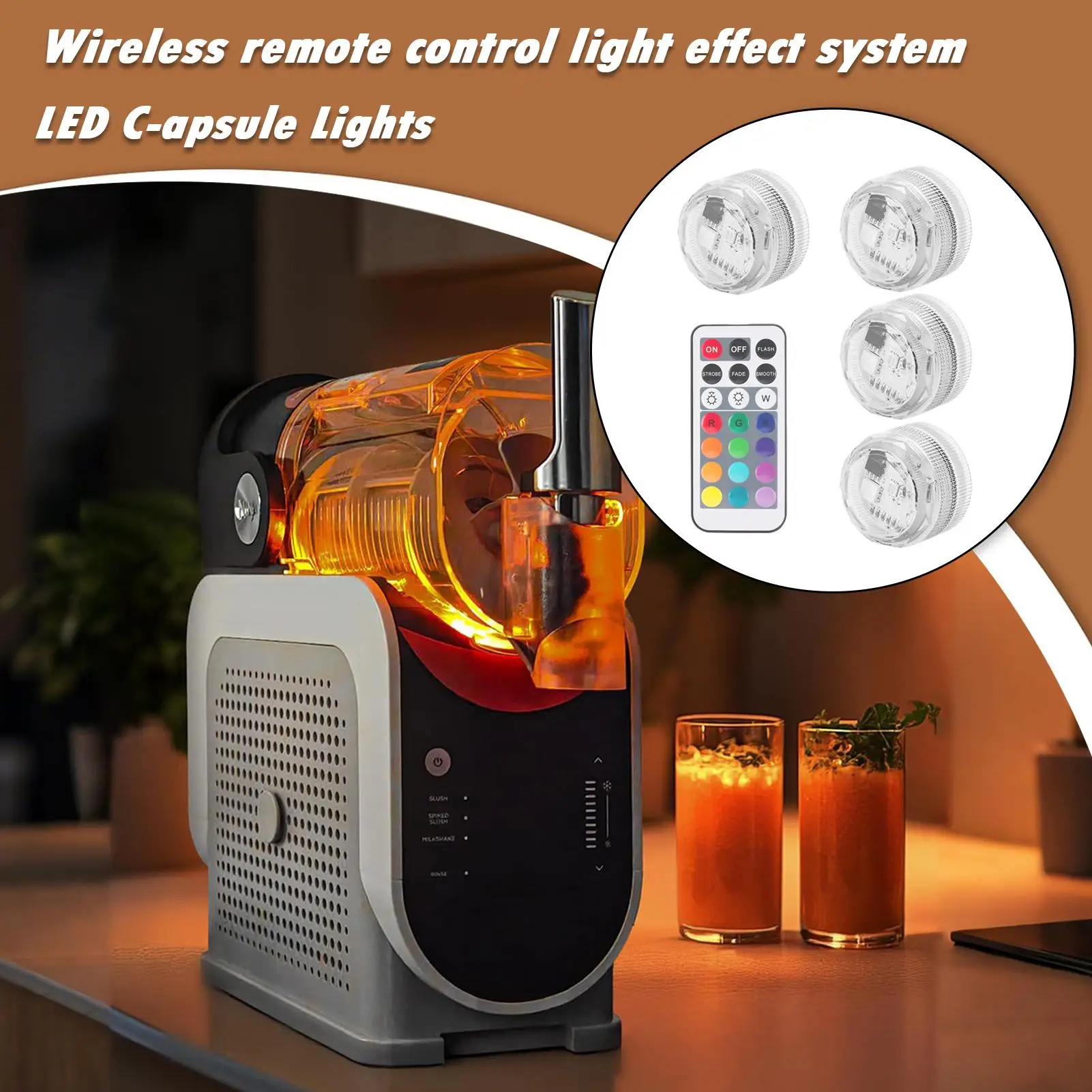  Mini Submersible LED Lights 13 Colors & 4 Modes Design Reusable LED Light with Remote Control