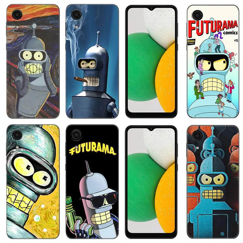 Futurama Bender Phone Case For Samsung Galaxy A01 Core A04E A04S A05S M04 4G A02 A03 A10 M40 S A06 A10E M10 M11 M12 M22 M42