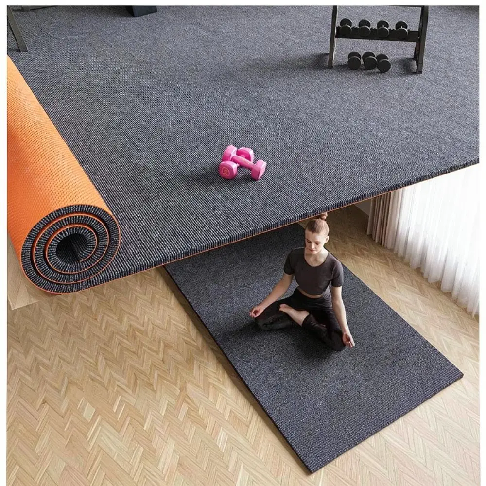 Comfortable TPE Floor Mat Sound Absorption Pad For Home Gym Treadmill Yoga Equipment Vibration Reducing Exercise