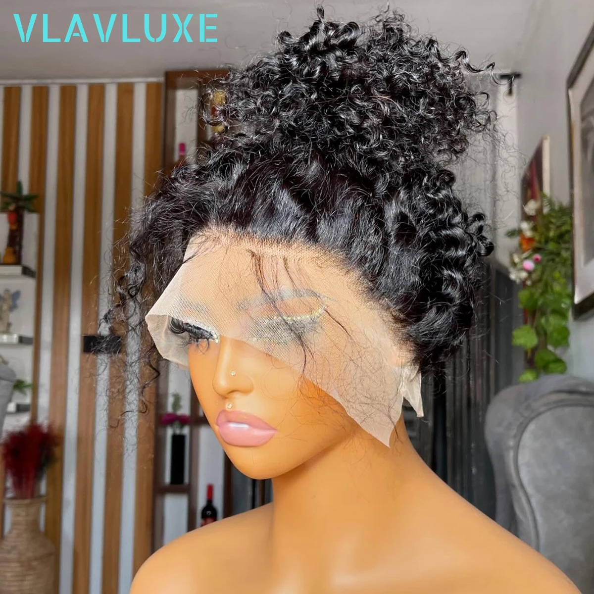 

13x4/13x6 HD кружевной фронтальный парик, предварительно выщипанные, странные, вьющиеся, бесклеевые, плотность 400, 100% волосы Remy, бразильские парики Wear And Go для женщин