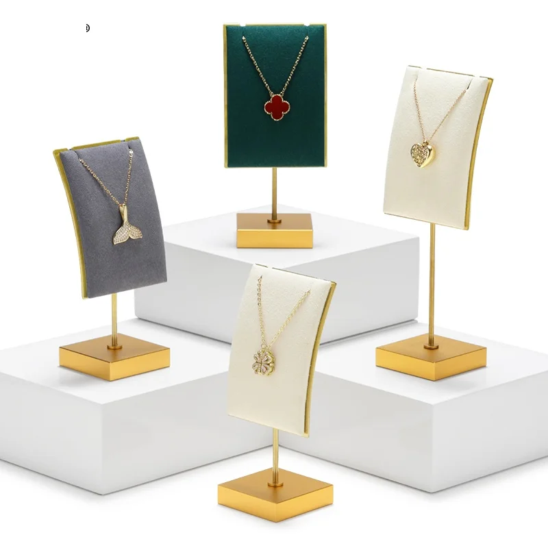 

Metal necklace display stands for selling jewelry necklace storage organizer velvet jewelry organizer necklace hanger