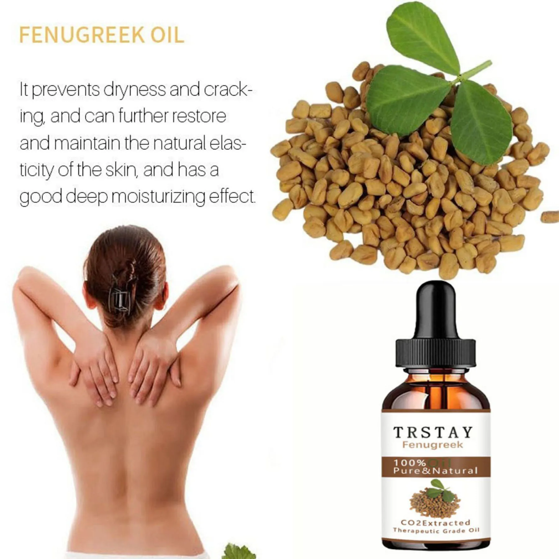 TRSTAY fenugreek 100% pure&natural hip enriching essential oil