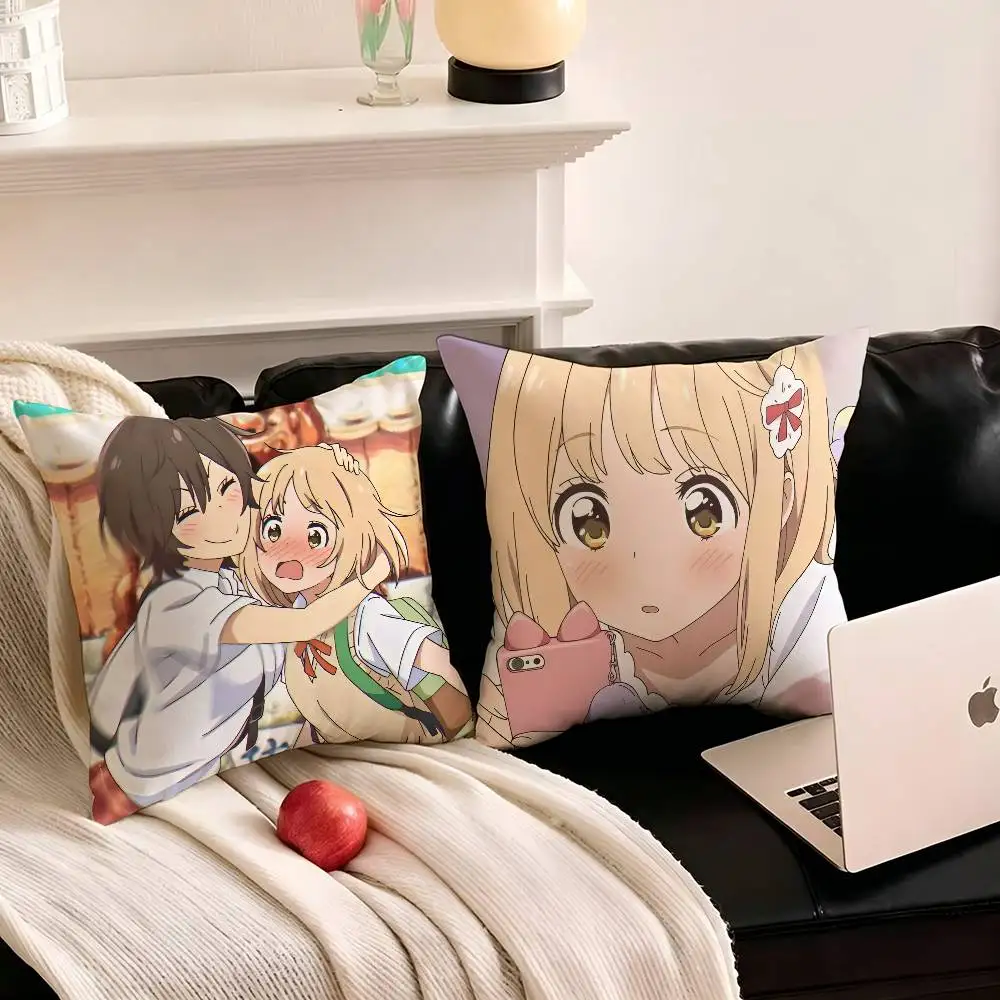 1pc Kase-san And Morning Glories Anime Pillow Case Fashion Square Pillowcase Bedroom Sofa Room Ins Decoration Leisure
