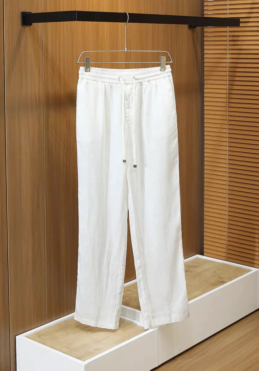 

Italian old money style 26ss casual linen suit lapel shirt straight pants