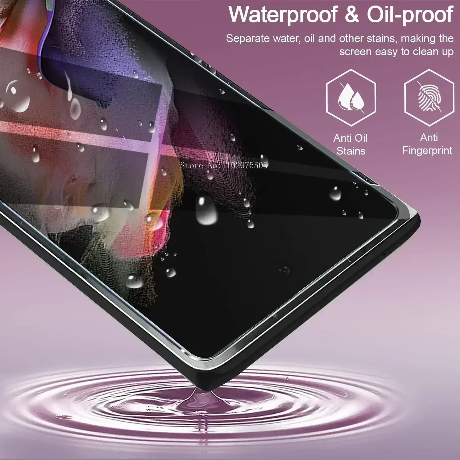 サムスンギャラクシーZ用強化ガラススクリーンプロテクター,5つ折り,2つ折り,3つ折り,4つ折り,2個,送料無料