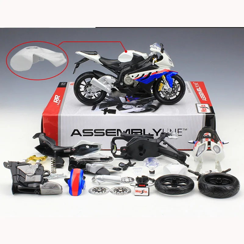 Maisto Brand New 1:12 R 1200 GS S1000RR Assemble DIY racing motorcycle simulation alloy motorcycle model collection toy car gift