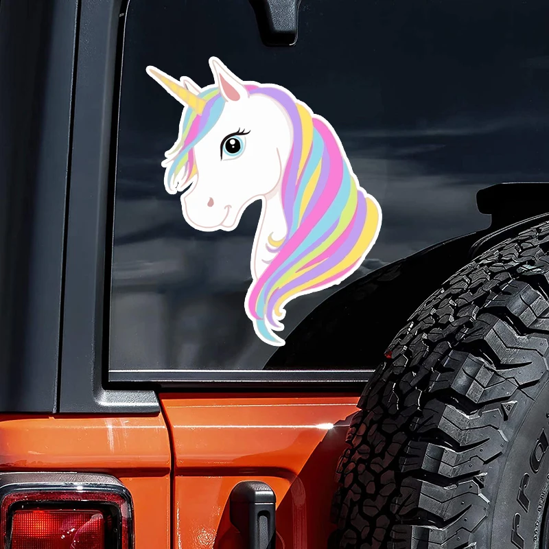 CK21127# 12x15cm Beautiful Unicorn Sticker Vinyl Decal for Bumper Car Van Truck Motorcycle Helmet ToolBox Door PC Boat