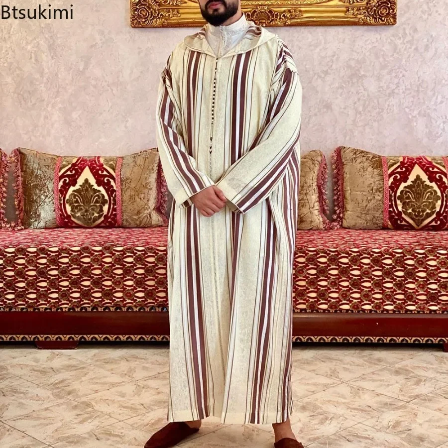 Muslimische Männer Kleidung Kaftan Roben Pakistan Traditionelle Ethnische Lose Nahen Osten Thobe Kurta Arabischen Abaya Türkischen Kleid Dubai Islam