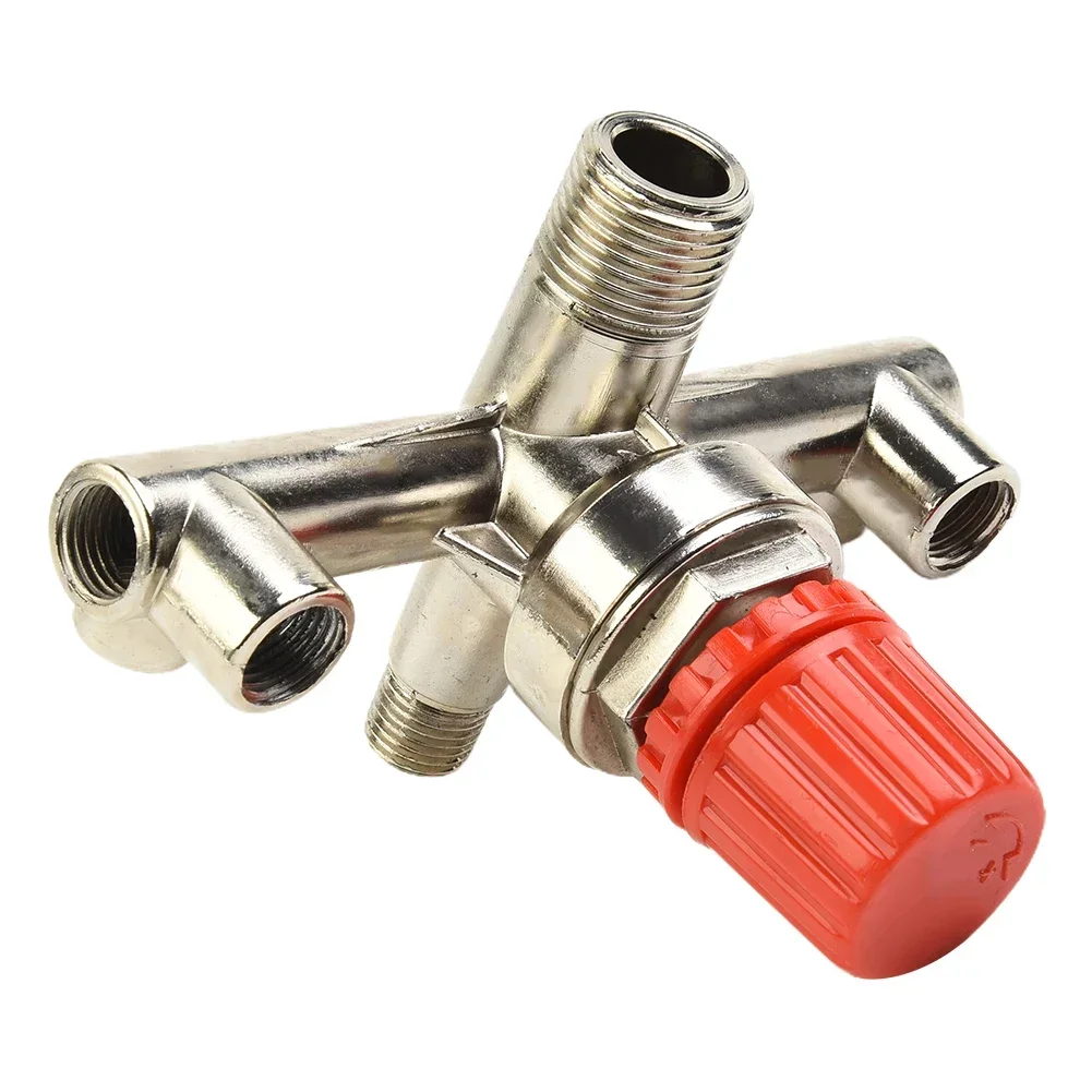 Tool Air Compressor Alloy Outlet Tube Switch Pressure V-Ring 3 Heads Brand New Practical Regulator Valve Adjustable