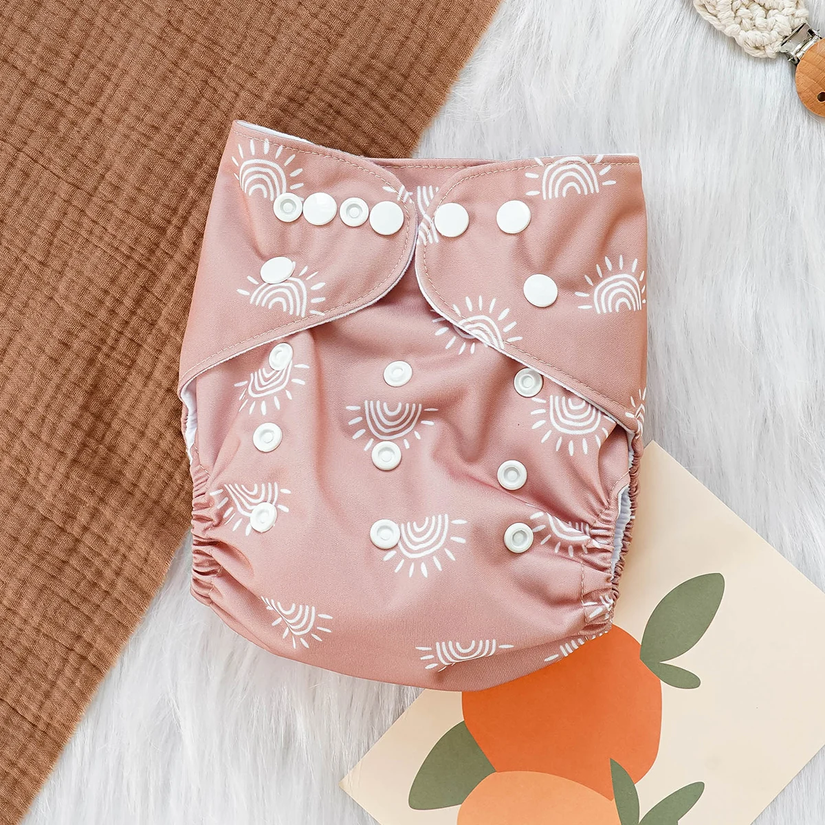 1pcs Baby Diapering Waterproof Reusable Adjustable Eco-Friendly 100% Polyester Baby Cloth Diapers