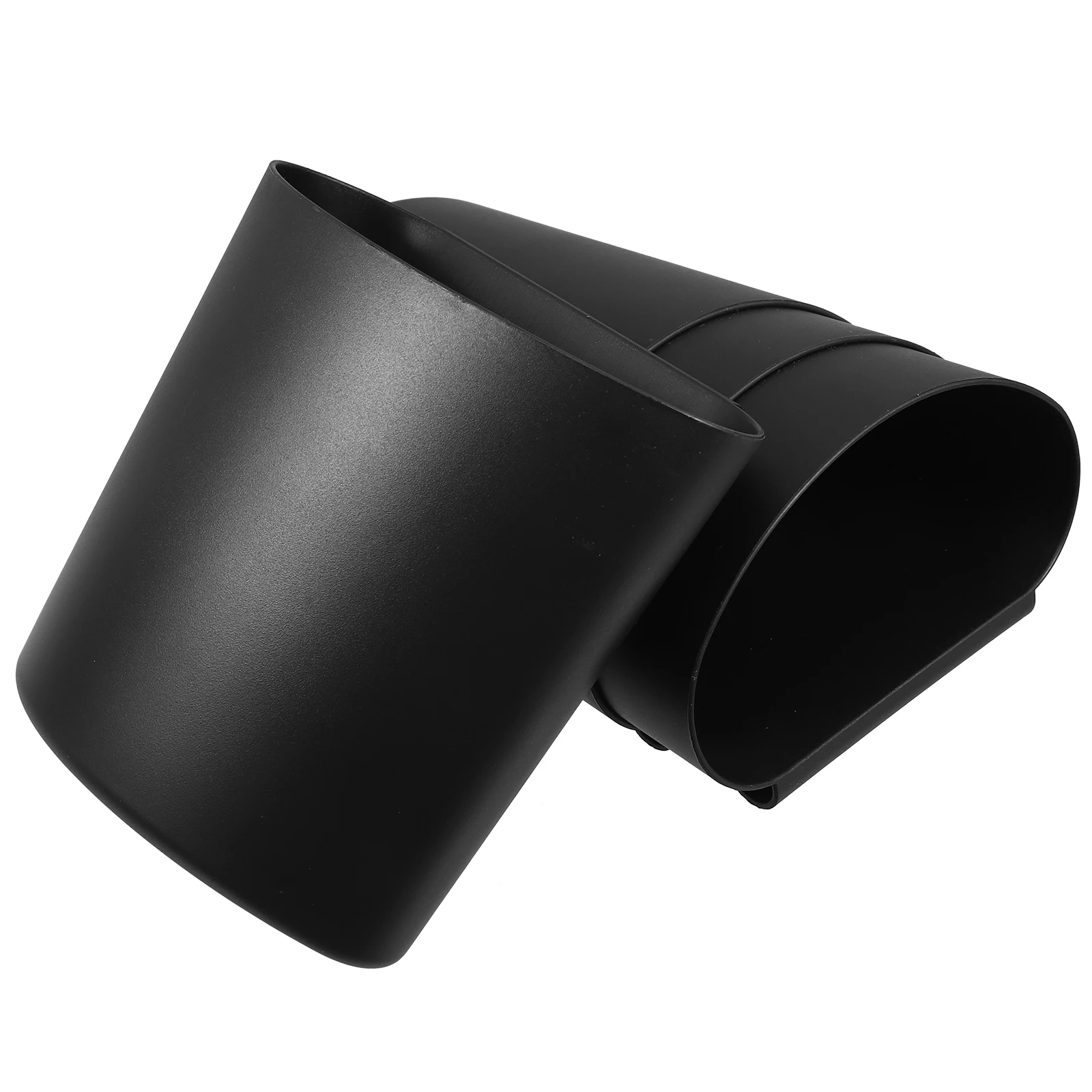

4 Pcs Buckets Hanging Storage Basket Roller Cup Holder Cart Organizer Accessories for Trolley Flowerpot Shopcart Black Child