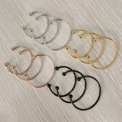 New Fashion Accessories Can Be Freely Diy Open Ball Head Fine Polishing With Thread Waterproof Metal Stainless Steel Bracelet
