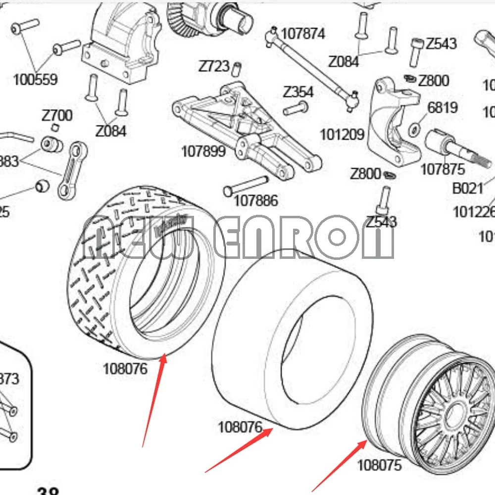 2.2 inch Velgen hub and 80MM rubber belt tire, with foam set RC AUTO DEEL 1/10 Fit HPI WR8 Flux Rally 3.0 110697 94177