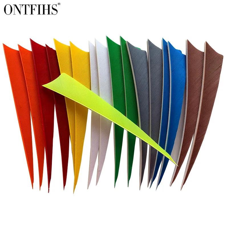 50Pcs/Lot Right/Left Wing New 5 Inch Arrow Feather Right/Left Wing Fletchings Archery Vanes For DIY Carbon Wooden Arrow