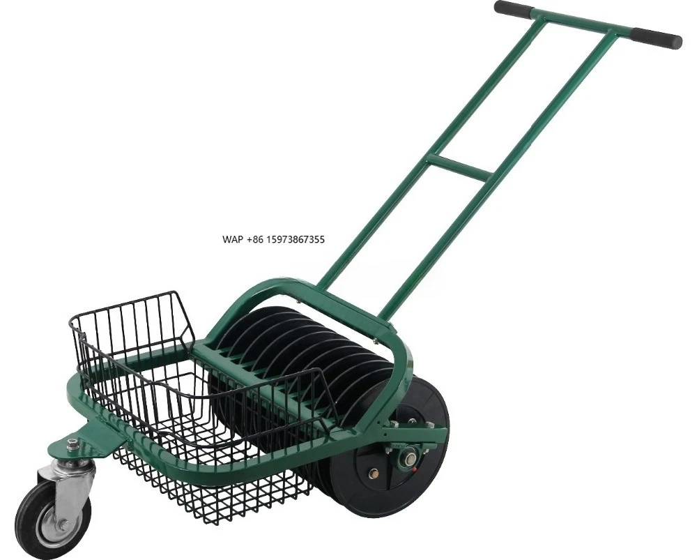 손으로 밀어 사용하는 골프공 수거기