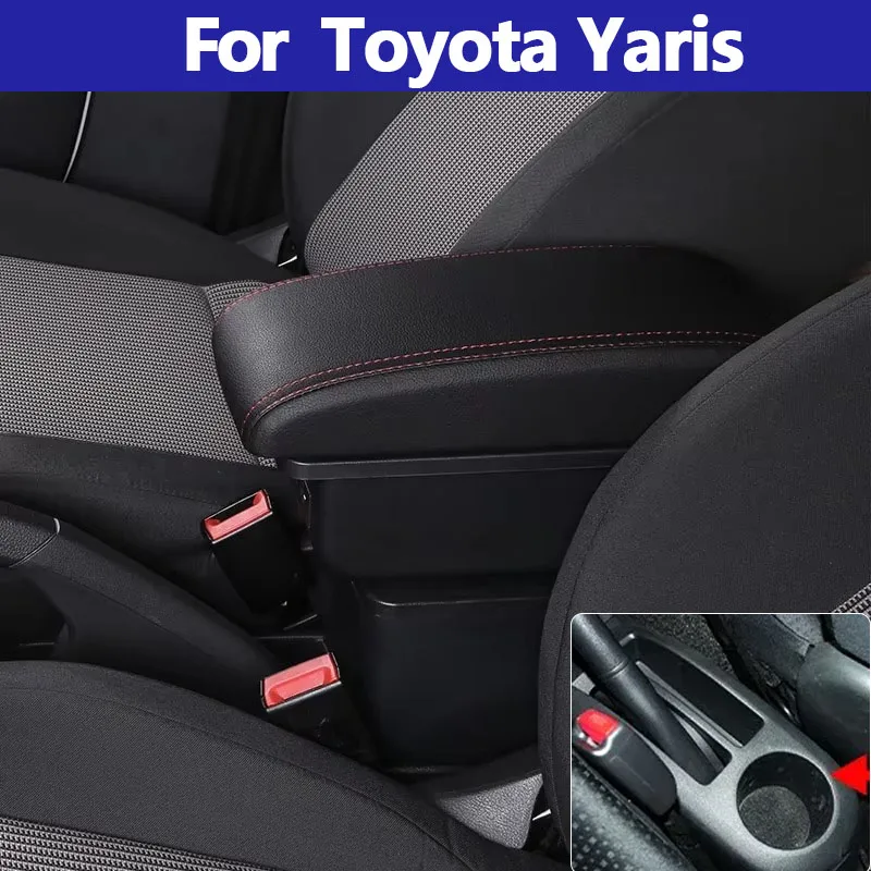 For Toyota Yaris 2005 2006 2007 2008 2009 2010 2011 Car Armrest Box with USB Internal Modification Car Accessories