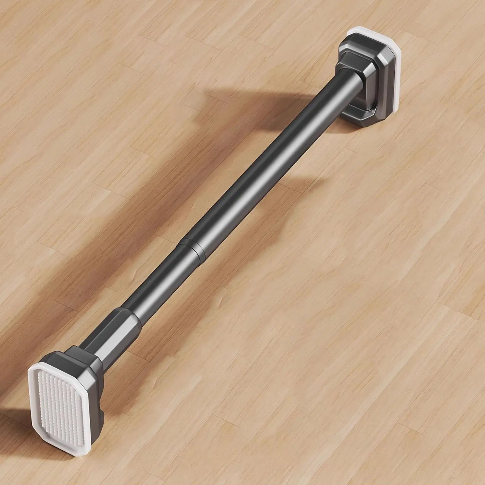 Retractable Closet Rods for Hanging Clothes, No Drilling Holders for Wardrobe Curtain, Closet Organization Extender