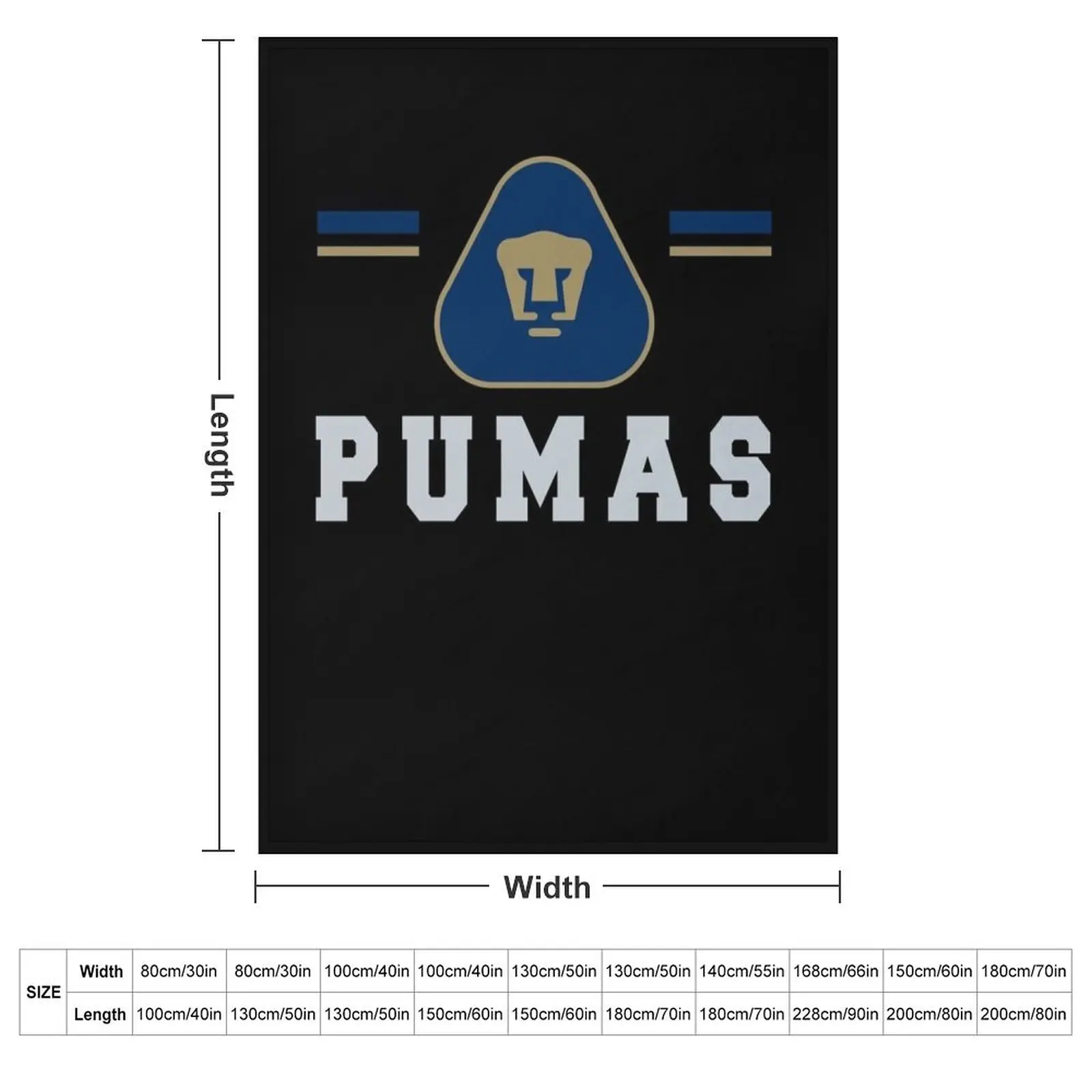 Pumas Unam - Mexican Soccer Team Family Gifts Throw Blanket Blankets For Baby Summer Beddings Tourist Thermal Blankets