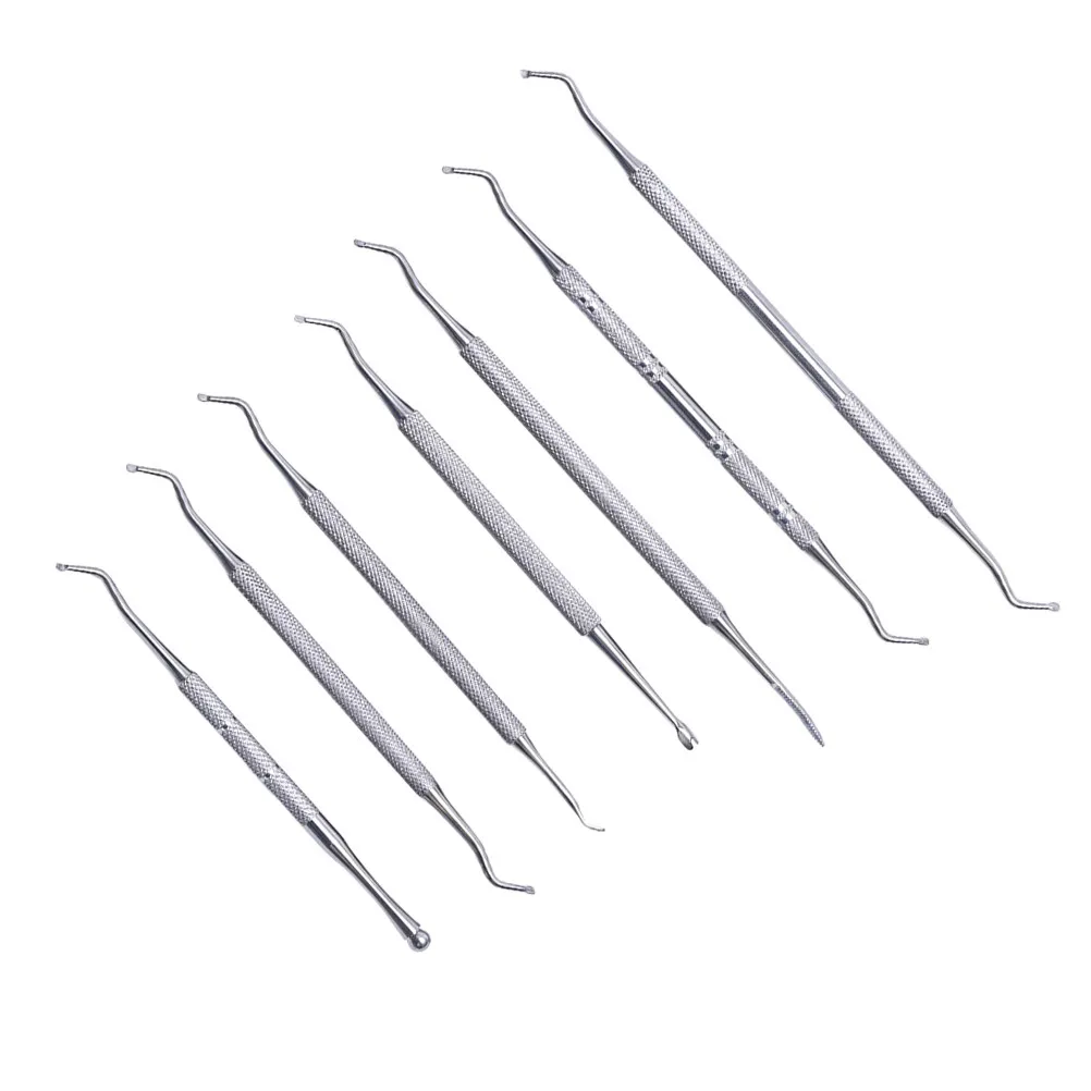 

1Set Stainless Steel Manicure Tools Nail Care Kit Non Slip Cuticle Pusher Dead Skin Remover Nail Trimmer Durable Portable
