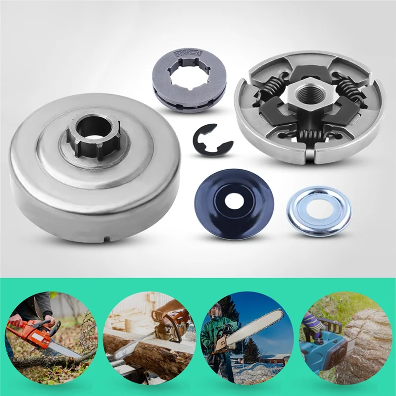 스틸 MS 170 171 180 181 190T 191T 210 211 230 250 교체 부품용 - 3/8인치 7T 클러치 드럼 스프로킷 키트