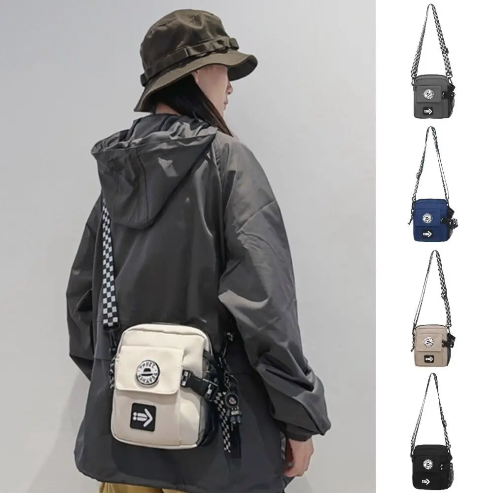 Small Large Capacity Men's Crossbody Bag Oxford Cloth Sports Male Business Bag Solid Color Casual Single Shoulder Bag Unisex