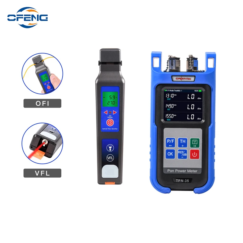 KPN-35 PON Power Meter 1310nm/1490nm/1550nm 10mw VFL TFI-40 Fiber Identifier Fiber Detector Cable Tester customized