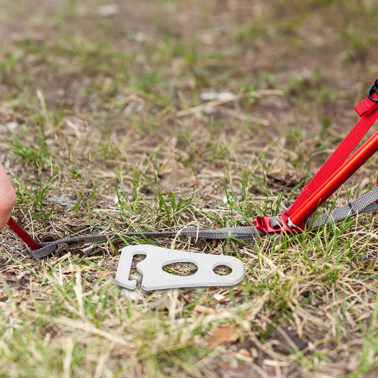 

Rope Tightener Tent Cord Tensioner Stainless Steel Wear-Resistant Anti-Slip Camping Rope Fasteners Outdoor Cord Tightener