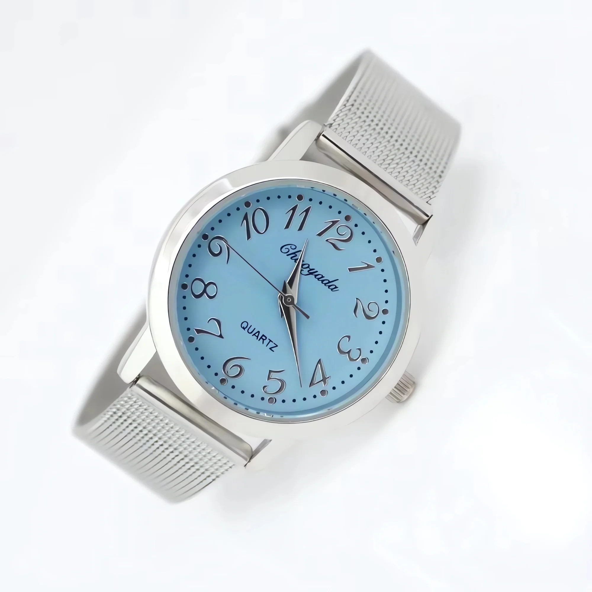Ladies Mesh Strap Quartz Watch Stylish Comfortable Wristwatch for Women