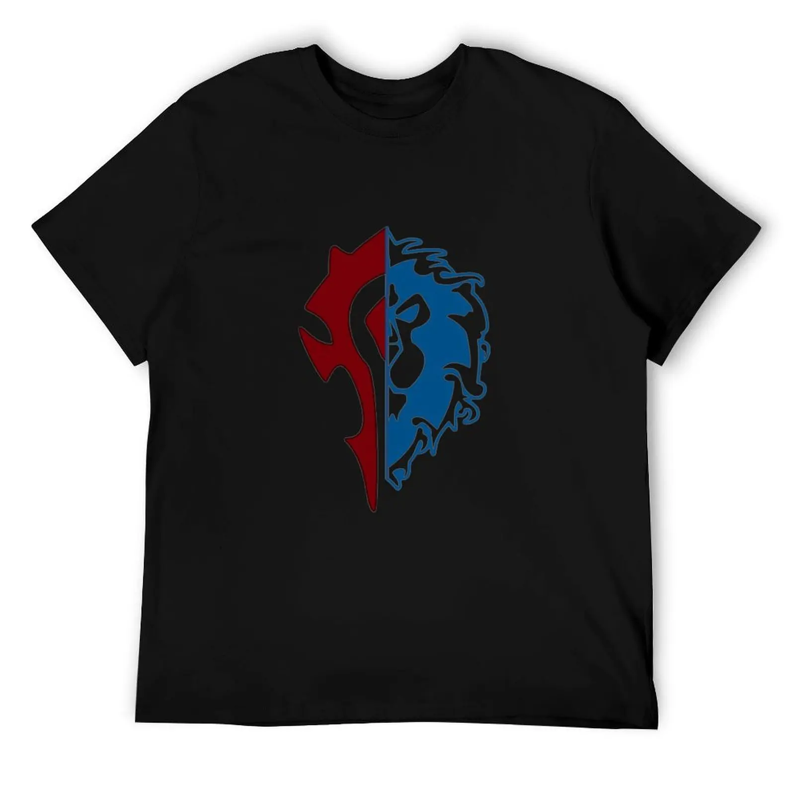 

Combined Alliance-Horde logo from the game World of warcraft - WoW- T-Shirt man tshirt man t shirt heavy cotton T-Shirt