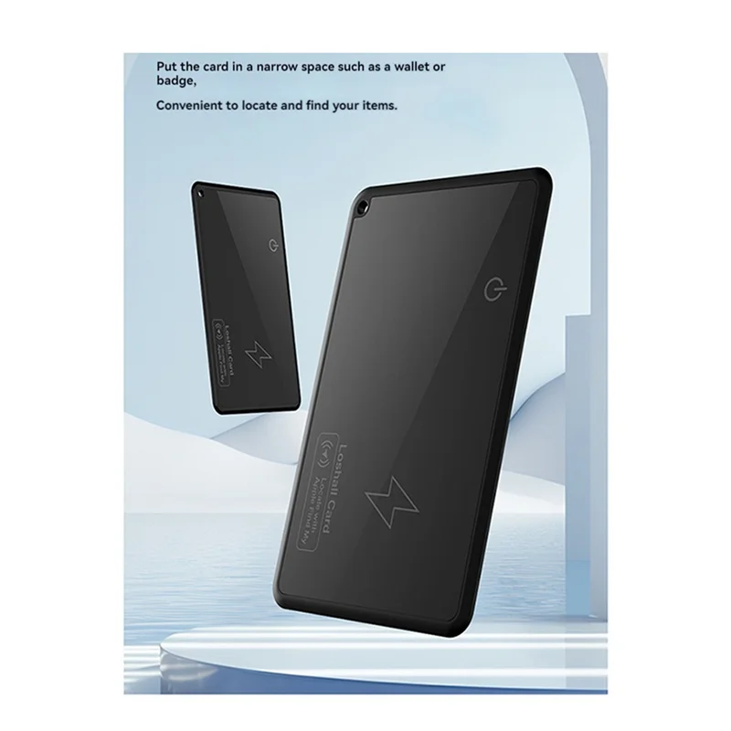 A32T-2X GPS Locator Smart Card Tracking Location Wallet Tracker Card Works With For  Find My App Thin GPS Item Finder