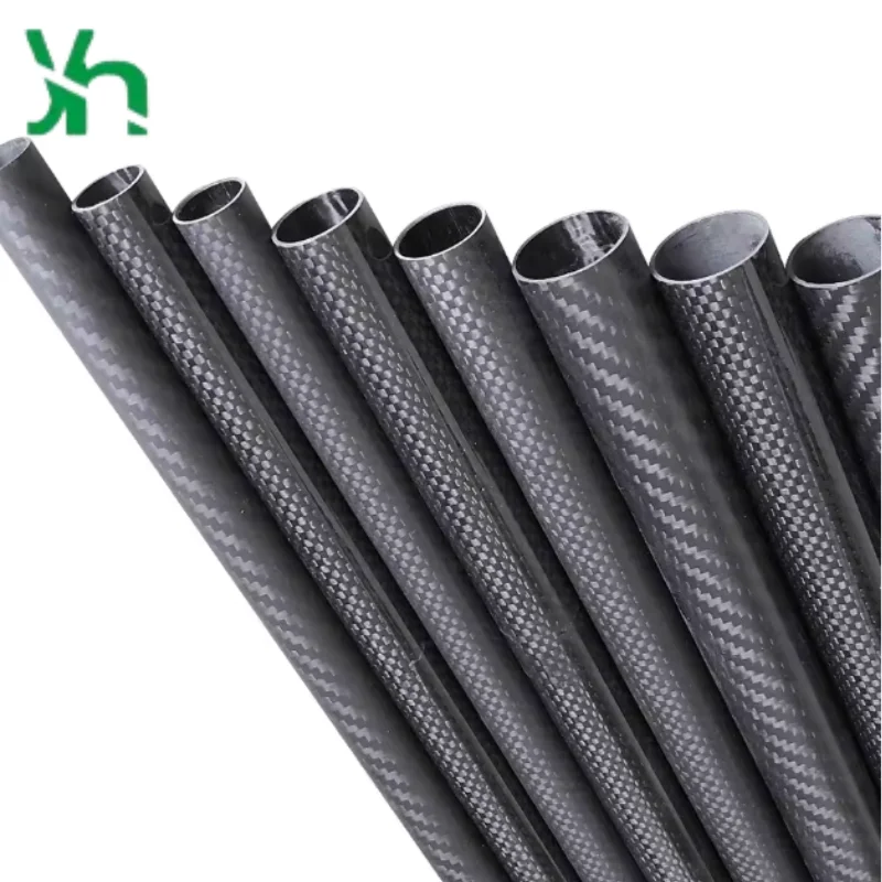 Tubos de fibra de carbono multirotor, tubos de fibra de carbono lisos [diámetro exterior] 4-60 mm, usados para marcos de drones de fotografía aérea