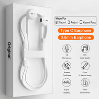 Luxury Headphones For Xiaomi 13 12 11 10 Pro Ultra Wired Earphone For Redmi Note 10 11 12 Turbo 3.5mm In-Ear Earbuds Accessories