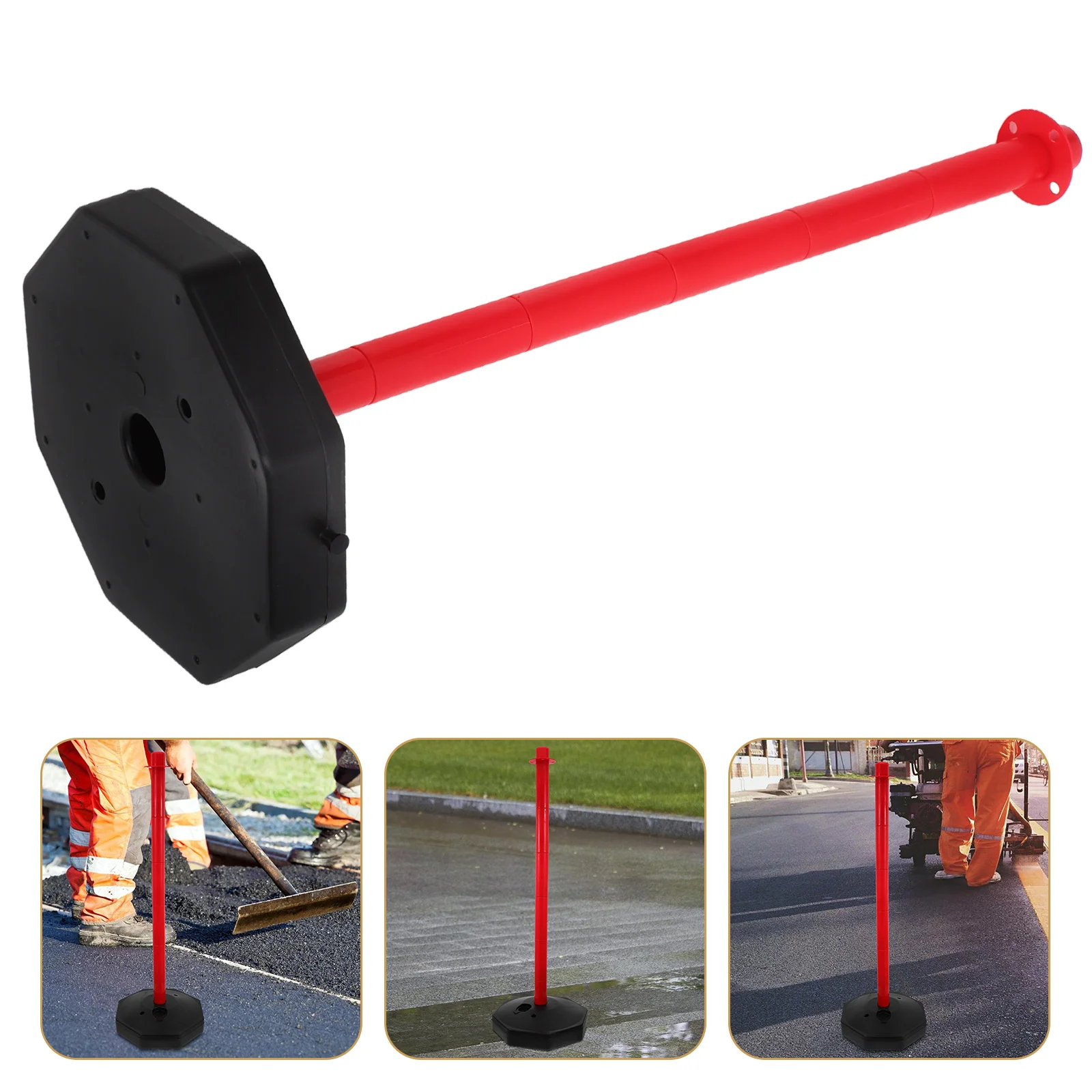 Safety Post Traffic Delineator Post Warning Column Driveway Term Use Versatile Outdoor Road Construction Crash