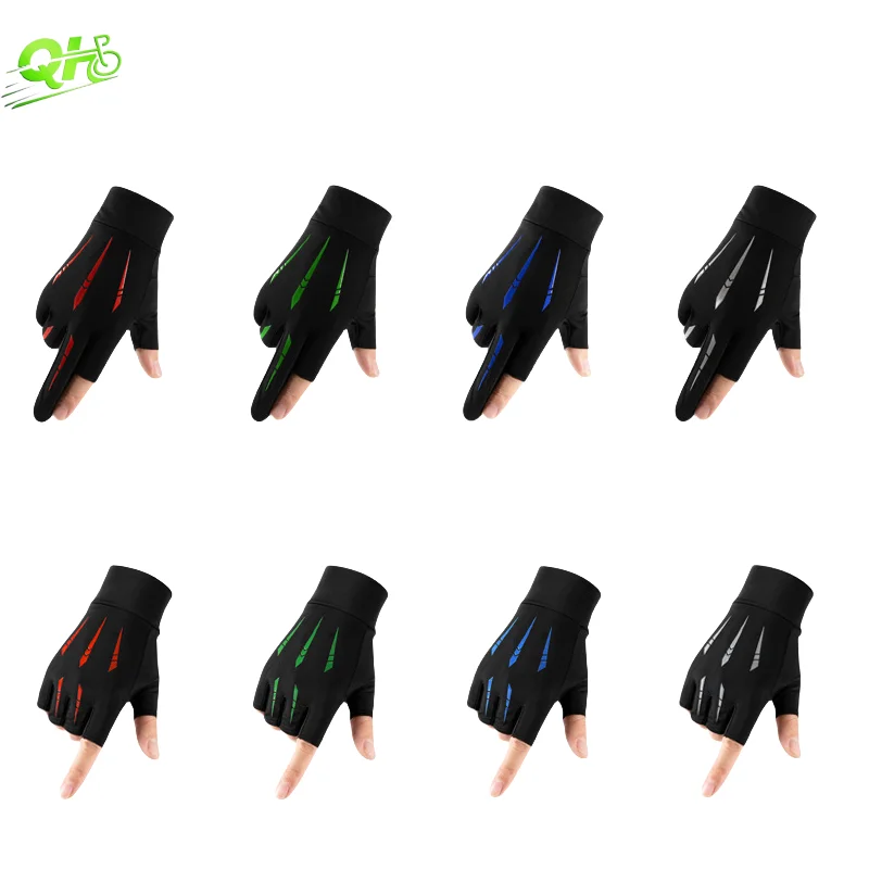 

Summer Motorbike Gloves Carpfishing Cycling Half Finger Breathable Quick Drying Comfort guantes ciclismo Fishing Accessories