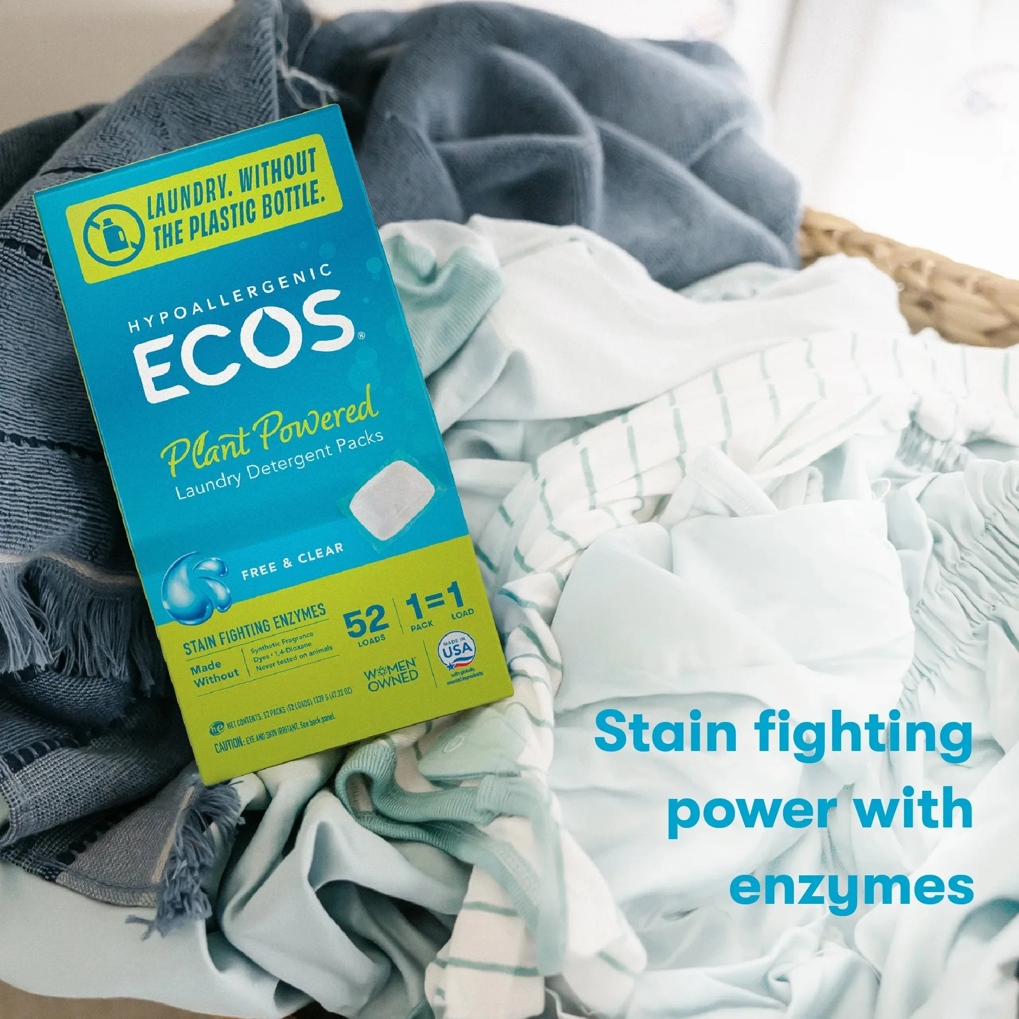 Пакеты для стиральных средств, 52-нагрузки — 100% пластик, бесплатная упаковка