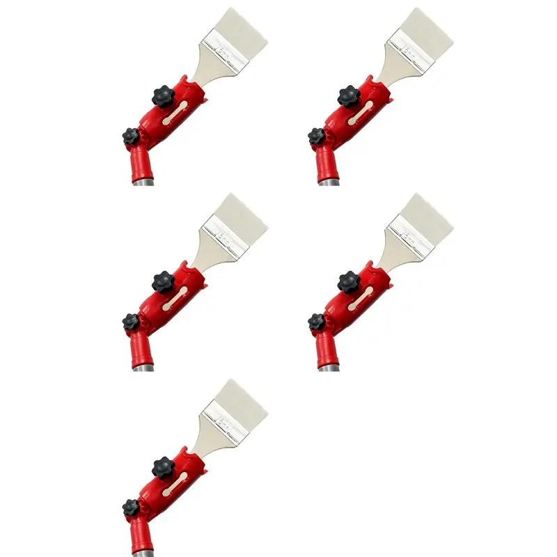 ABLJ 5X Multi-Angle Paint Brush Extender Red, Paint Edger Tool For High Ceilings, Extension Pole Attachment Holder