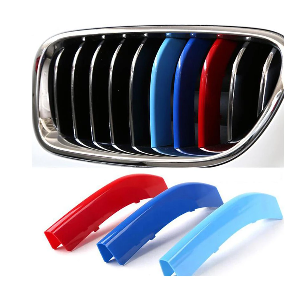 Grille Grill Trim Stripe for BMW X1 F48 X3 F25 X4 F26 X5 E70 F15 X6 E71  GT Upgrade Grill M Style