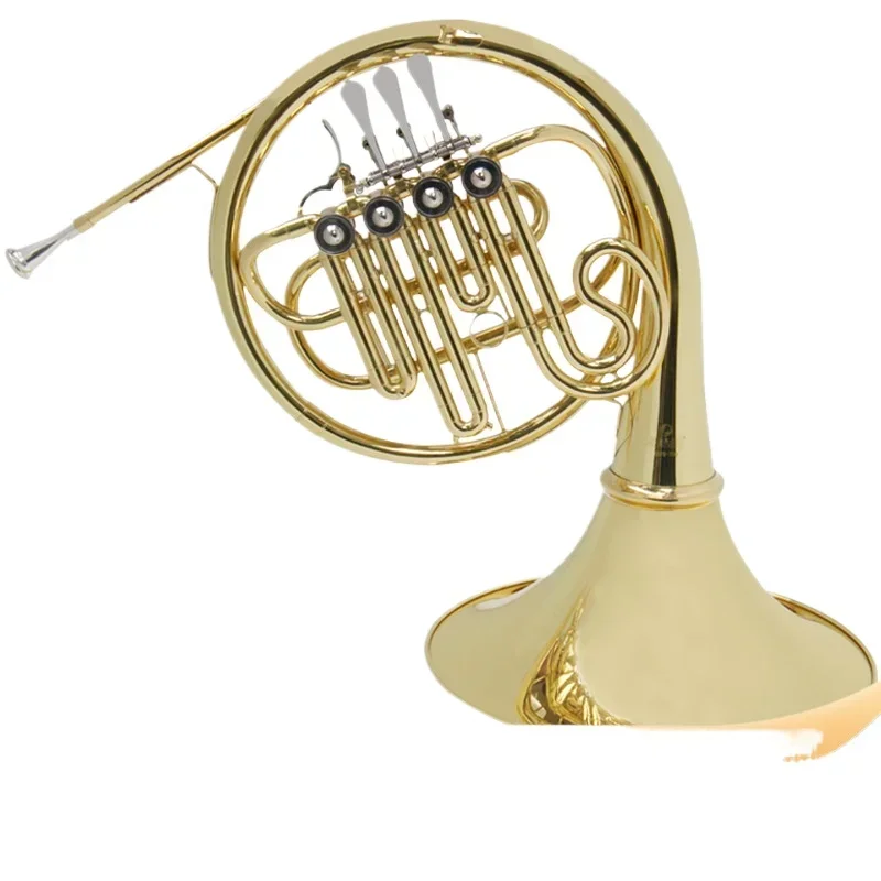 Horn Instrument B-flat Four-key Single Row Western Wind Band Tuba